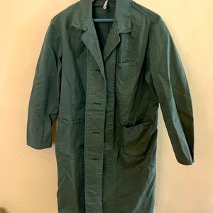Vintage Army Green chore / trench coat